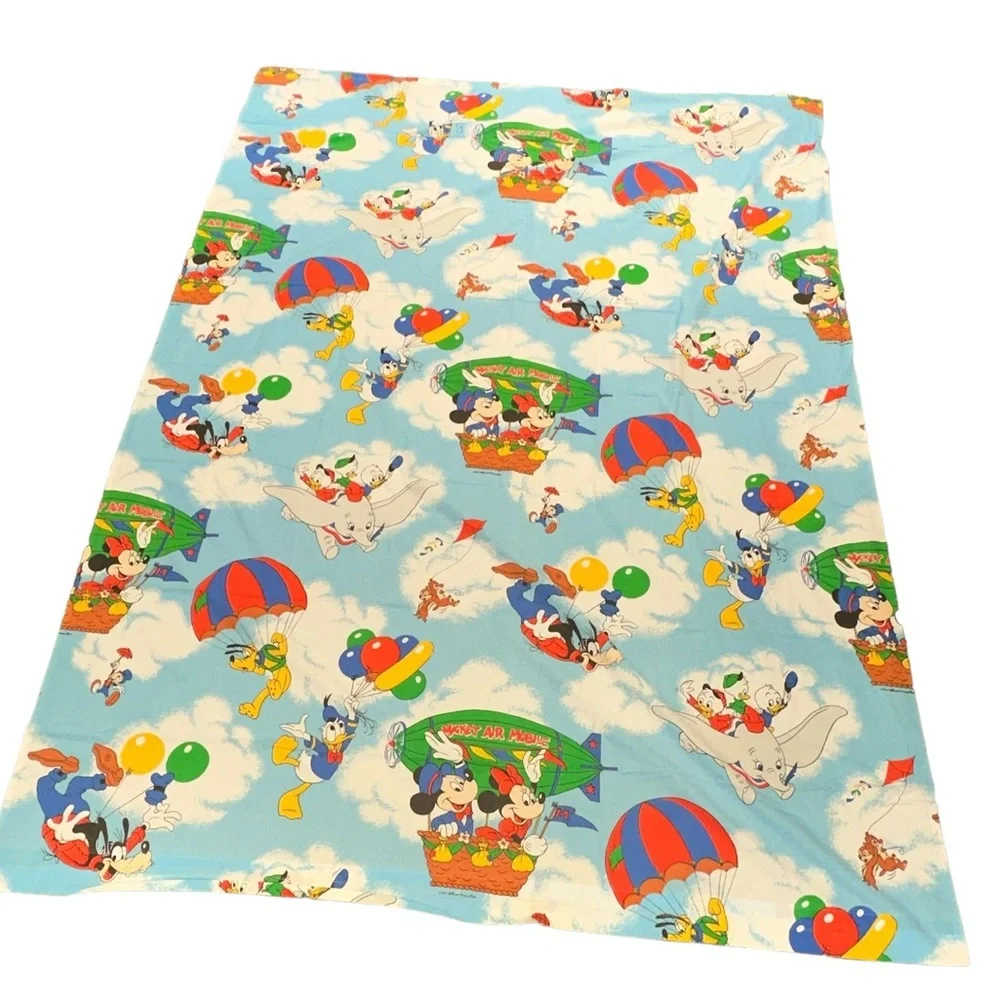 Vintage Walt Disney TWIN‎ Sheet Mickey Mouse Pacific Bedding Dumbo Donald